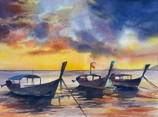 Spiegelungen im Morgenlicht
