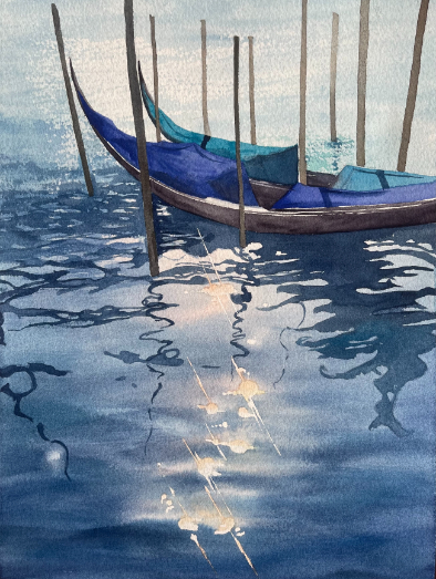Lichtreflexionen auf dem Wasser