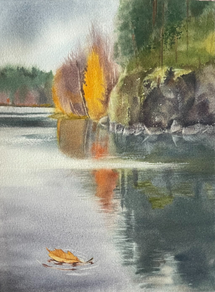 Stille Reflexion am Wasser